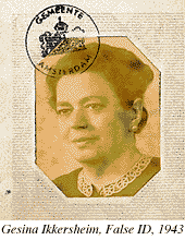 Gesina Ikkersheim, False ID c.1943