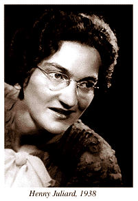 Photograph of Henny Juliard, 1938
