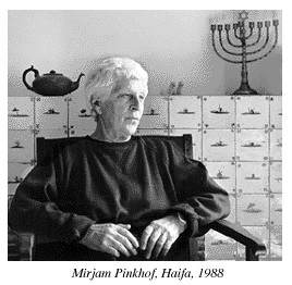 photograph of Mirjam Pinkhof, Haifa, Israel, 1988