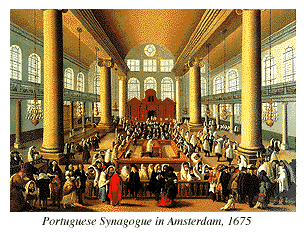 Illustration of the Portuguese Synagogue in Amsterdam, 1675