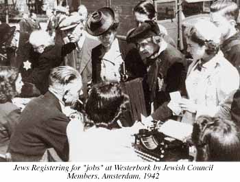 Photograph of Jews Registering for Jobs at Westerbork, Amsterdam, 1942