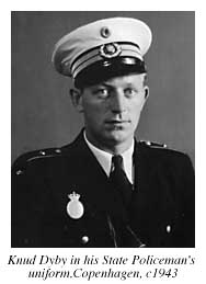 Photograph of Knud Dyby in his State Police uniform, c.1943