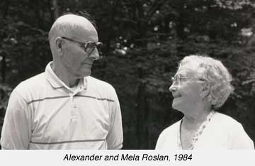 Photograph of Alexander and Mela Roslan, 1984