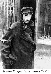 Photograph of Jewish Pauper, the Warsaw Ghetto